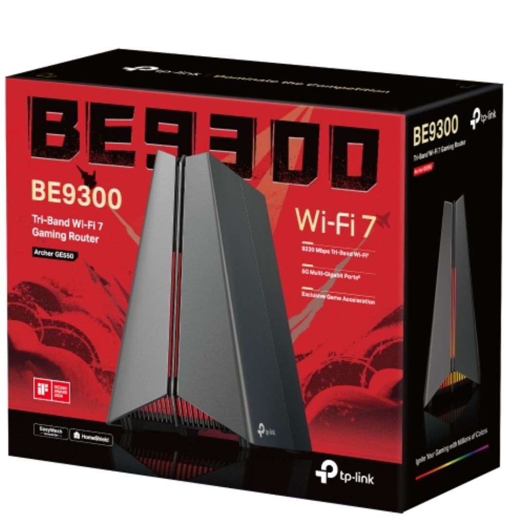  Router: BE9300 Tri-Band Wi-Fi 7 Gaming Router (WIFI7) 688 Mbps at 2.4 GHz + 2882 Mbps at 5 GHz + 5764 Mbps at 6 GHz, 4�� Internal Antenna  